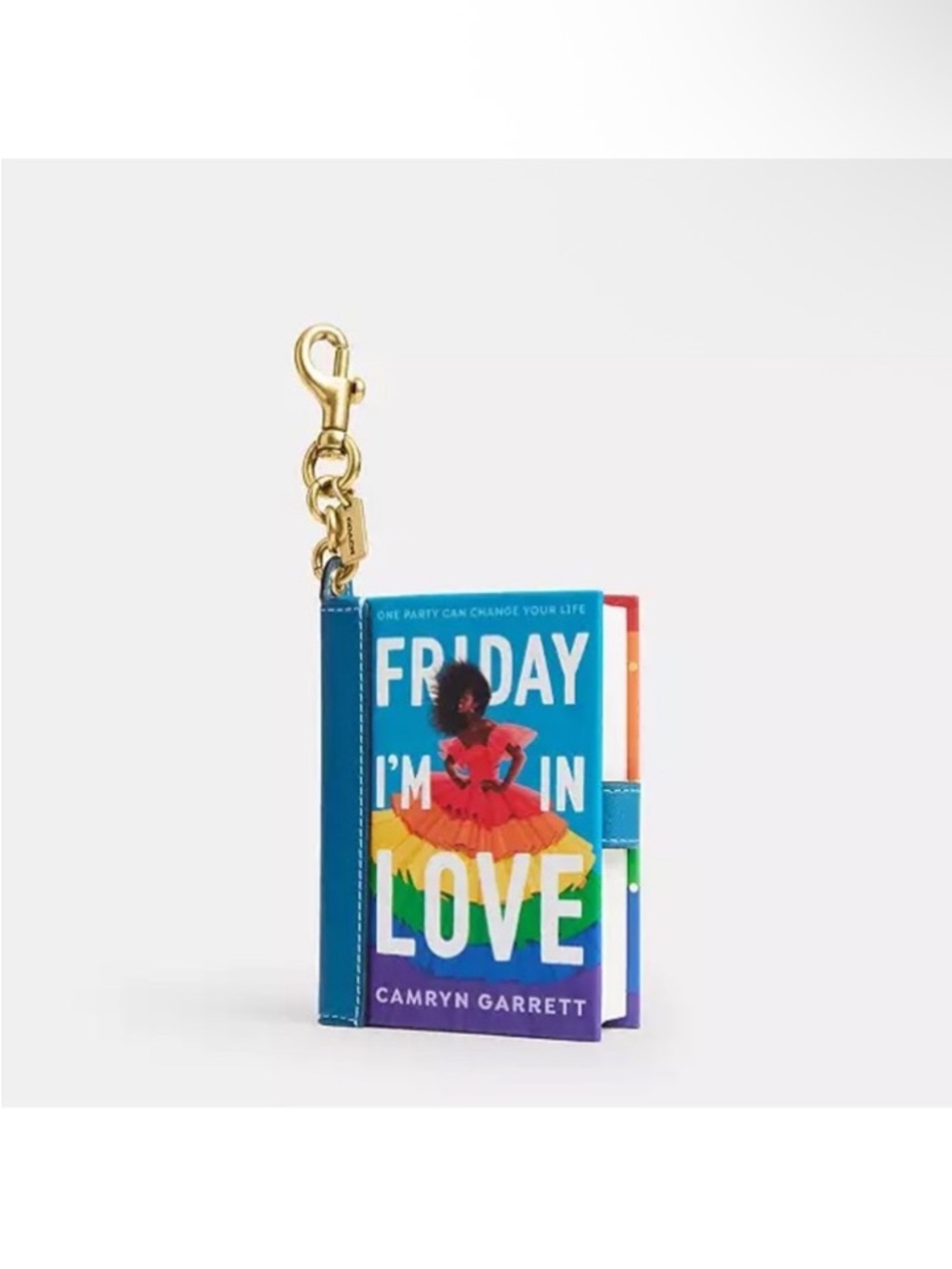 NIP COACH “Friday I’m in Love” book bag charm. (Bag /Purse Not Included)